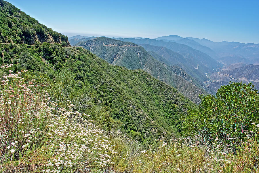Glendora Ridge Road in San Gabriel Mountains, California  Photograph by Ruth Hager