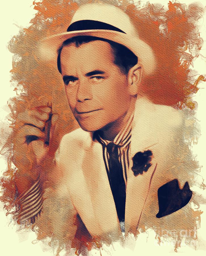 Hollywood Painting - Glenn Ford, Hollywood Legend by Esoterica Art Agency