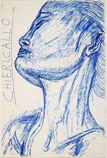 Portrait Drawing - Glimpse of a woman  by Dario Chiericallo