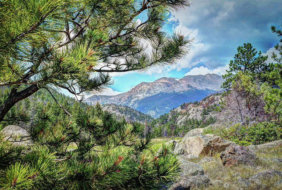 Glimpse of the Rockies Photograph by Deborah Klubertanz