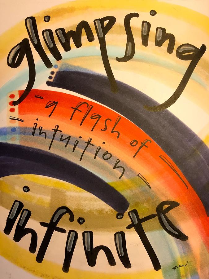 Infinite Painting - Glimpsing Infinite by Vonda Drees Infinite Painting - Glimpsing Infinite by Vonda Drees
