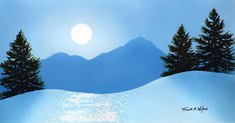 Glistening Snow Painting by Frank Wilson