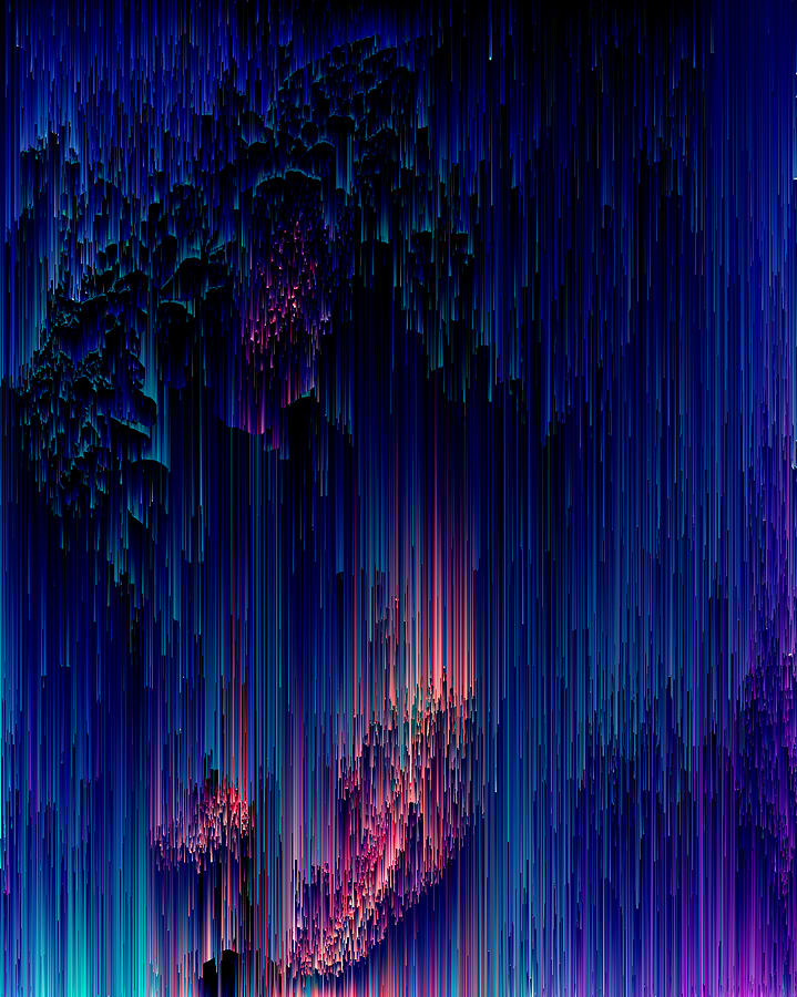 Glitch of Fantasy - Pixel Art Digital Art by Jennifer Walsh