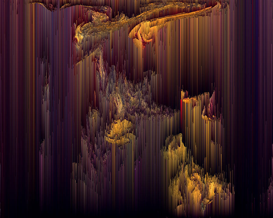 Glitchin Dark Digital Art by Jennifer Walsh