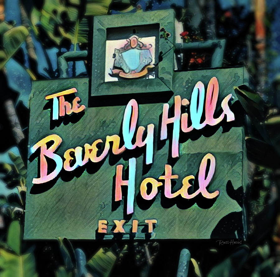 Glitzy Beverly Hills Hotel Digital Art by Russ Harris