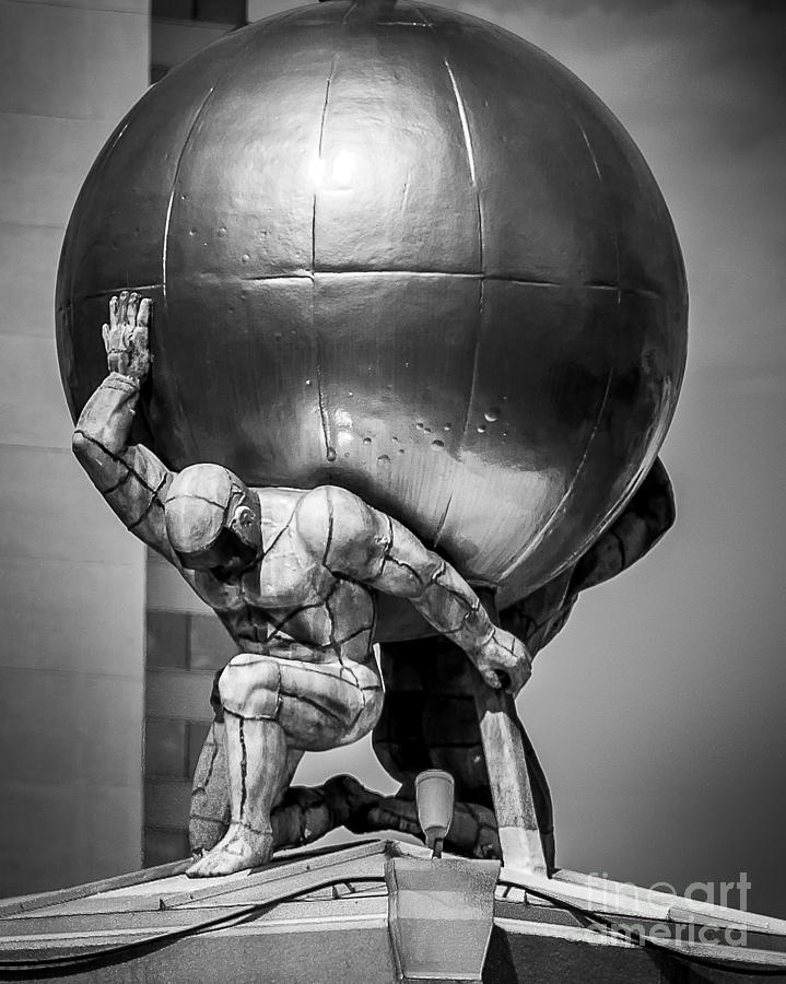 Globe Statue Photograph by Perry Webster
