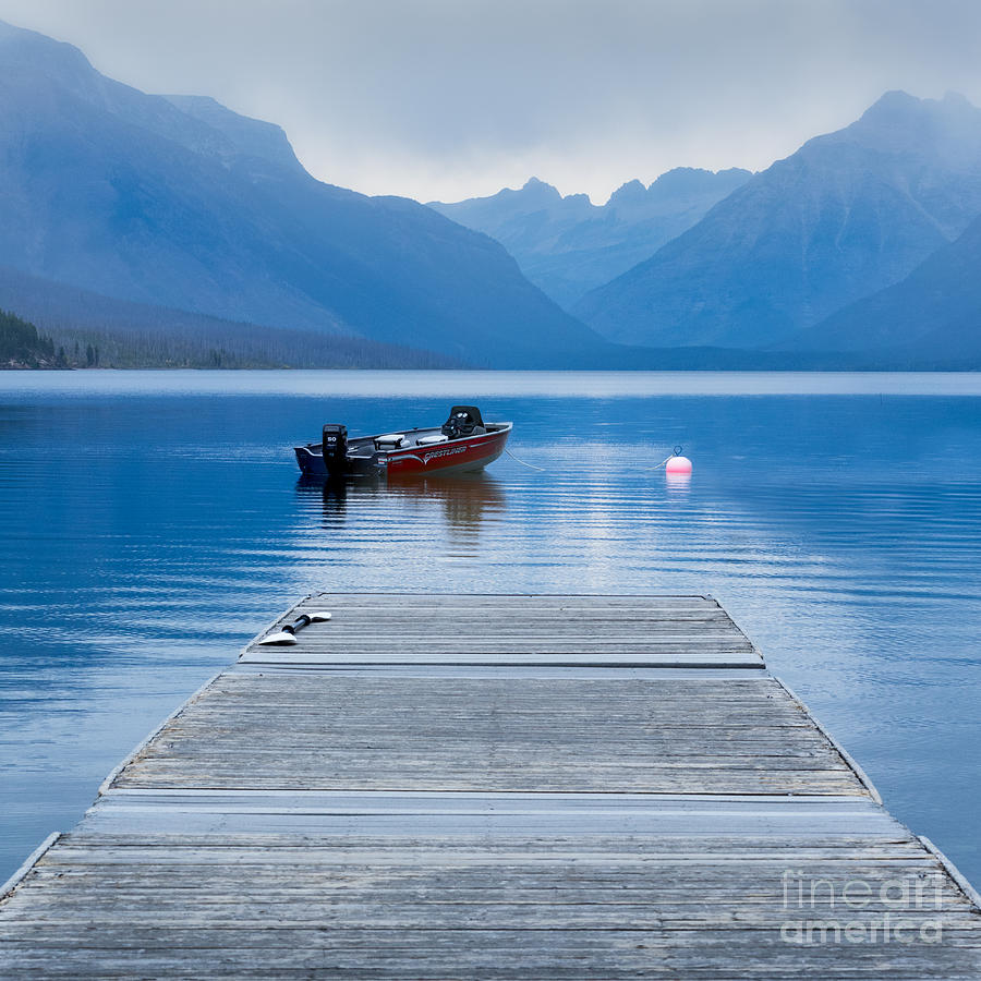 Gloomy Day Lake McDonald Photograph by Jerry Fornarotto