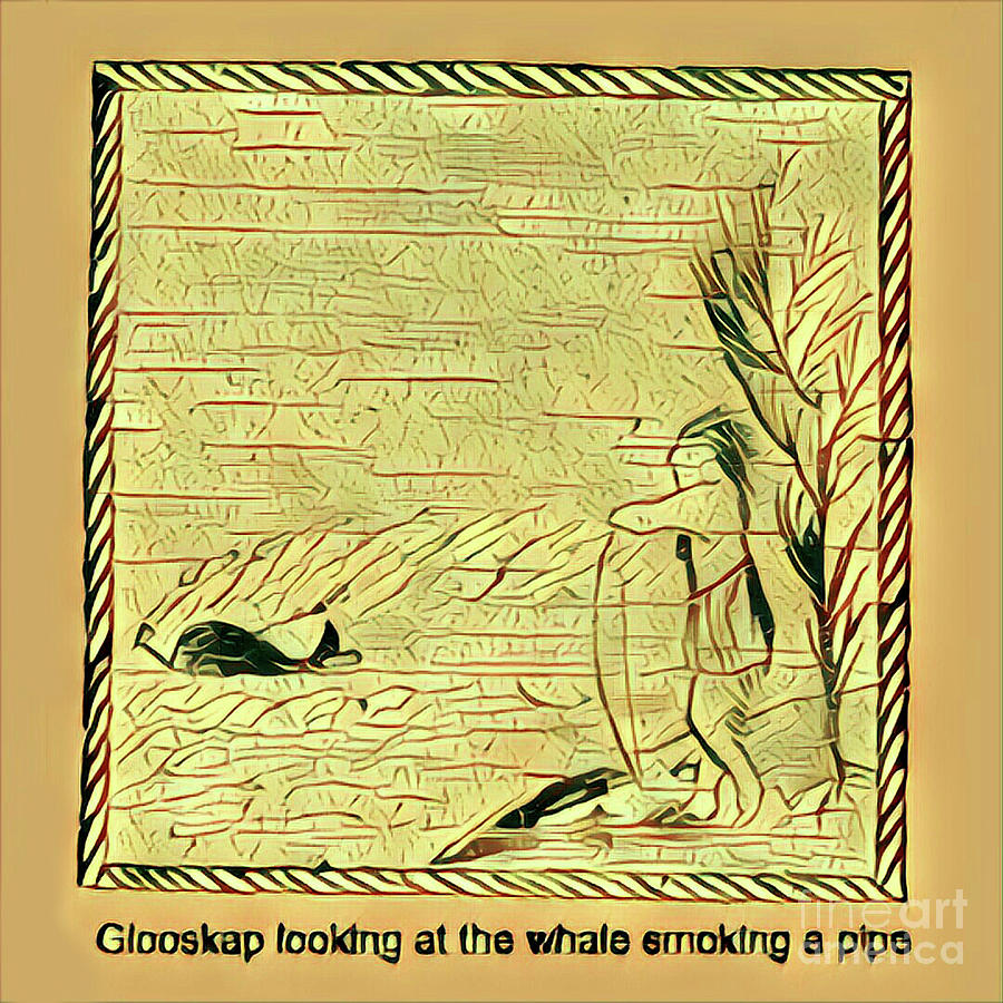 Glooscap Watching the Smoking Whale Digital Art by Art MacKay