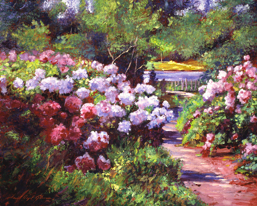 Glorious Blooms Painting by David Lloyd Glover