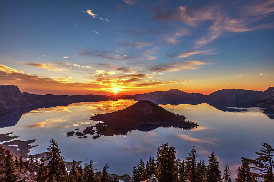 Glorious Crater Lake Sunrise Photograph by Pierre Leclerc Photography
