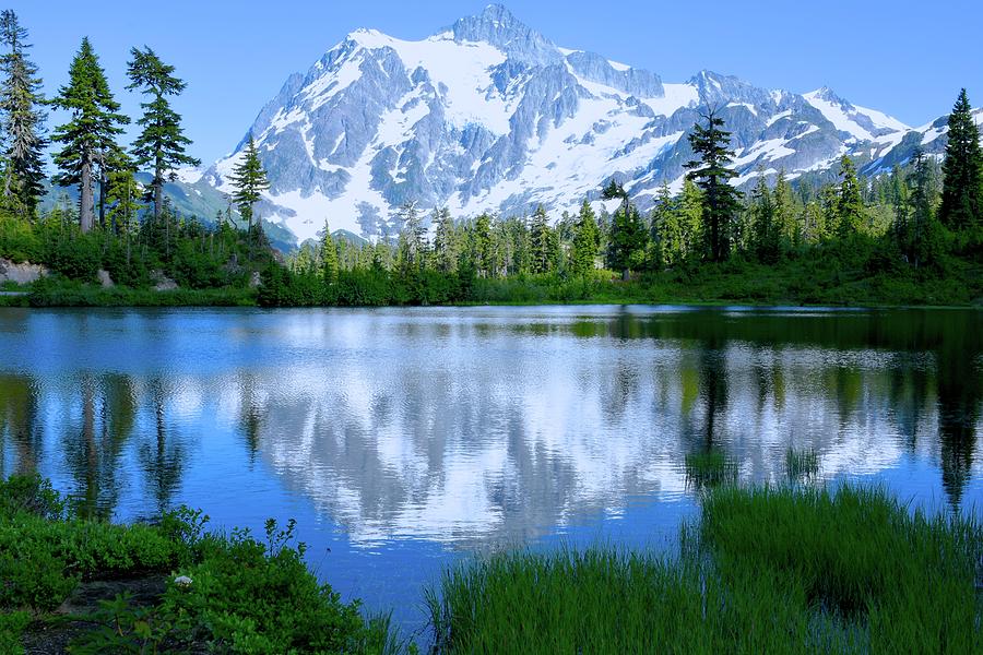 Majestic Mount Shuksan Photograph by Emerita Wheeling