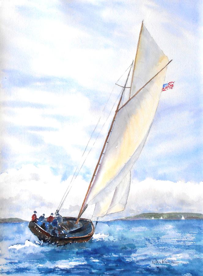 Glorious Sail Painting by Diane Kirk