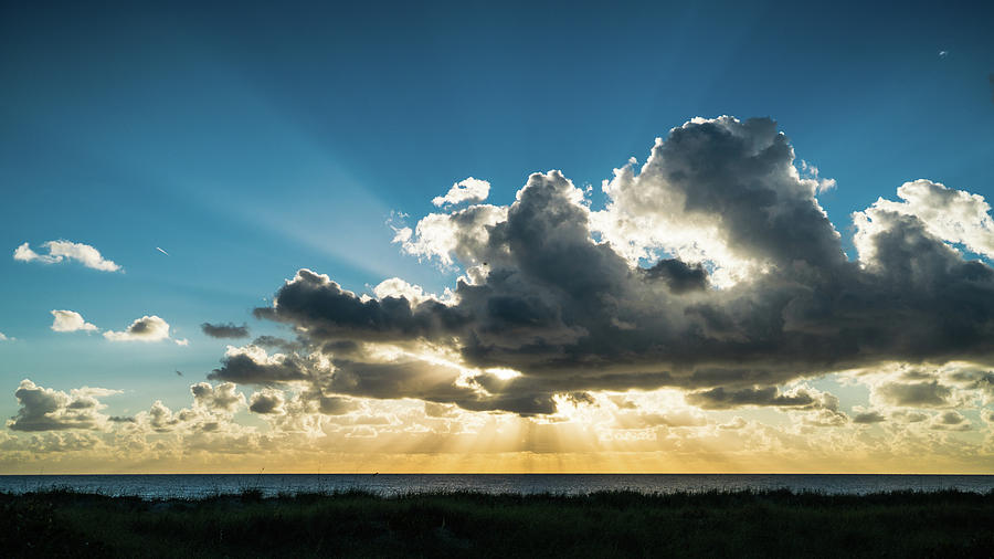 Glorious Sunrise Rays Delray Beach Florida Photograph by Lawrence S Richardson Jr