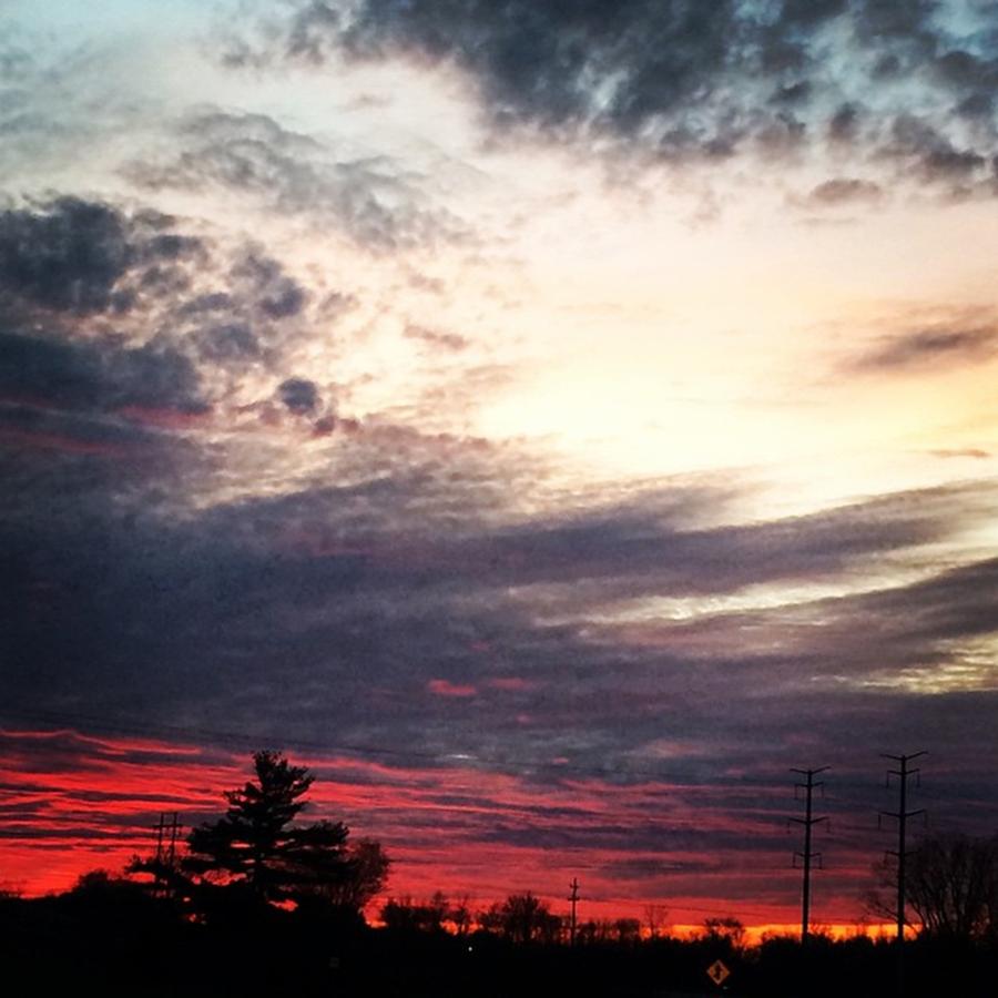 Sunset Photograph - Glorious Sunset Near Grand Rapids! by Cassie Cotto