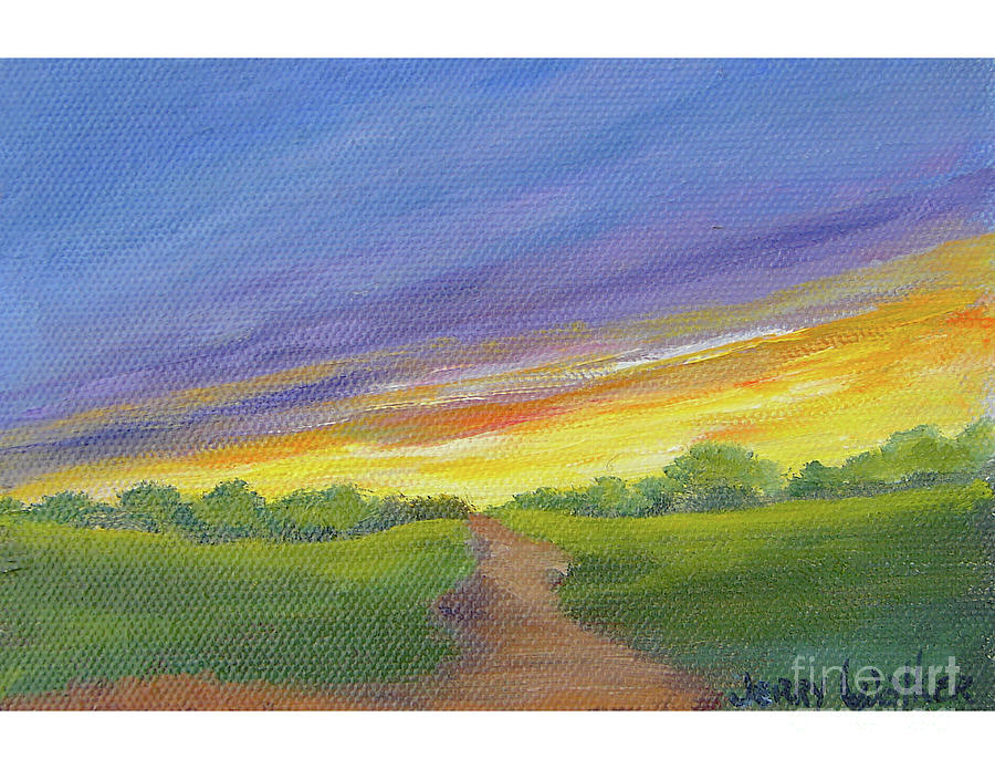 Glorius Sunset Painting by Jerry Walker
