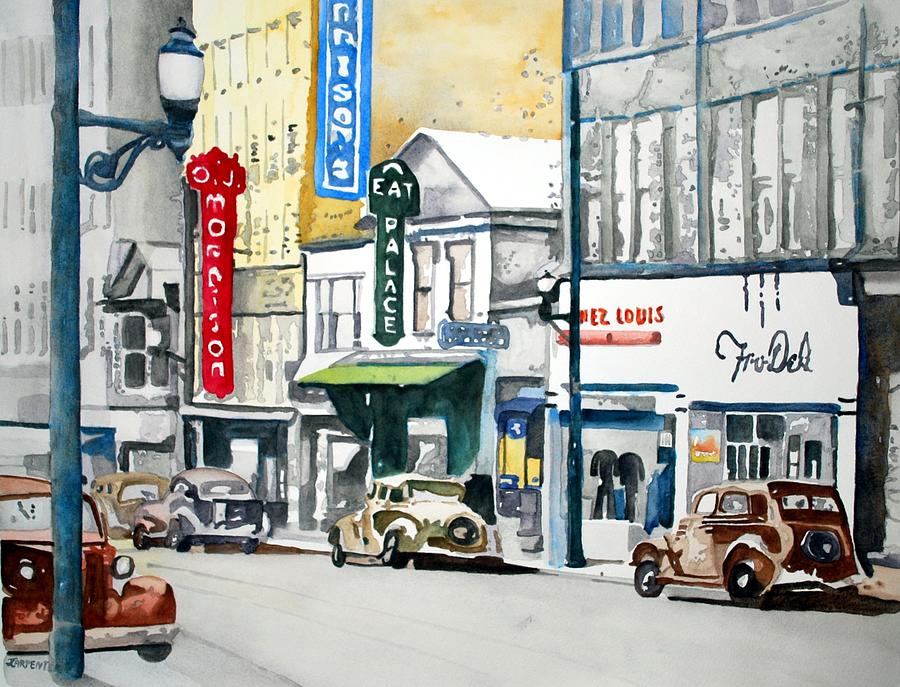 Glory Days, Fairmont, WV Painting by Gerald Carpenter