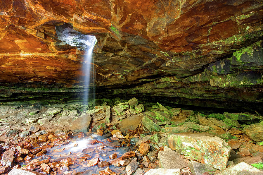 Glory Hole Falls - Arkansas Ozark Mountains Photograph by Gregory Ballos