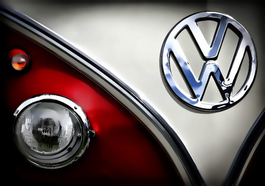 Glossy VW Emblem  Photograph by Athena Mckinzie