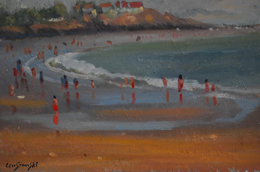 Gloucester Beach Painting by Len Stomski