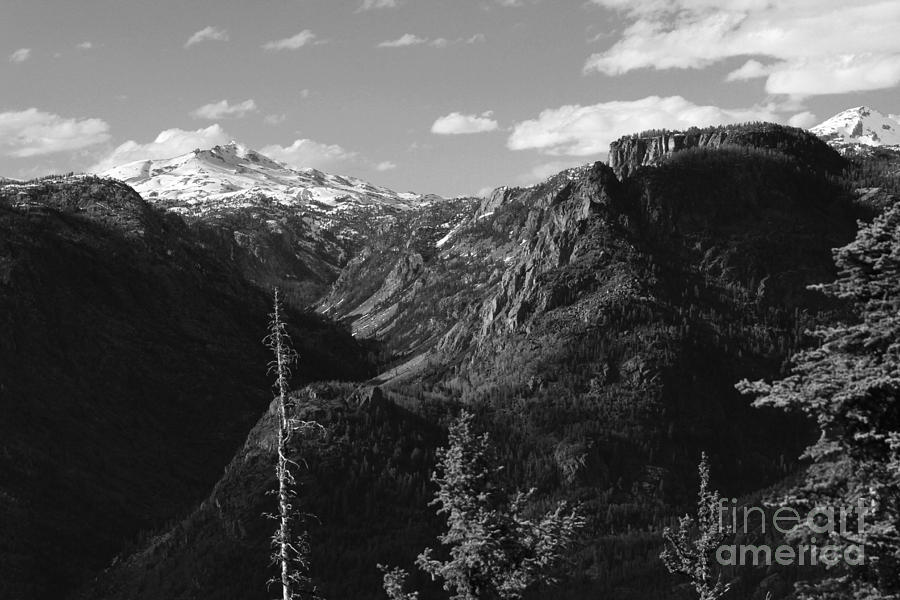 Glover Peak in black and white Photograph by Edward R Wisell