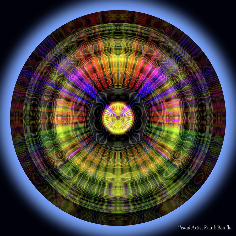 Glow Wheel Twelve Digital Art by Frank Bonilla