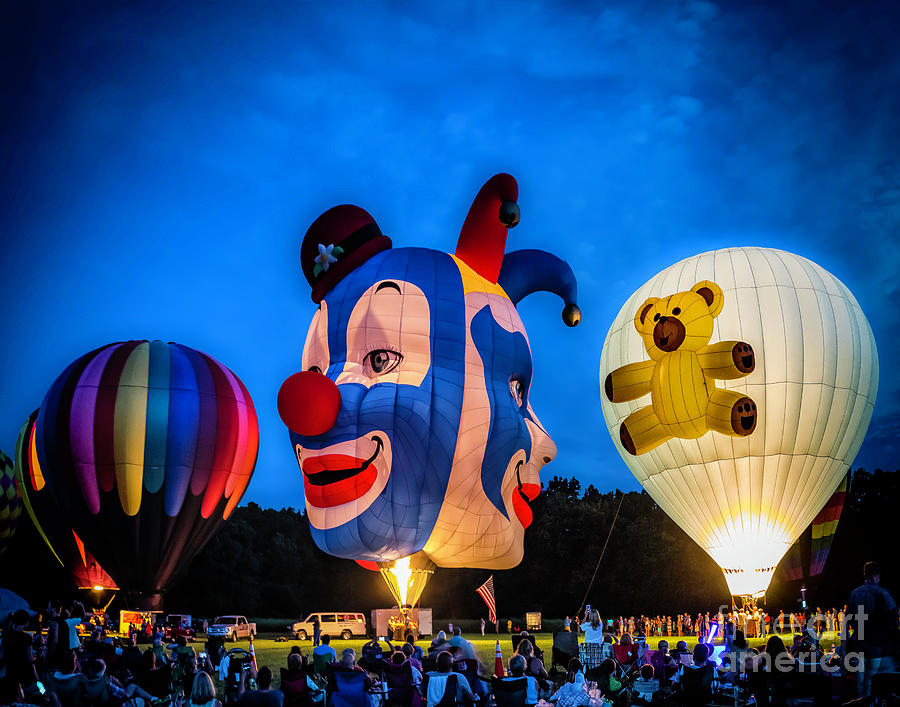 Glowing Balloons Photograph by Nick Zelinsky Jr