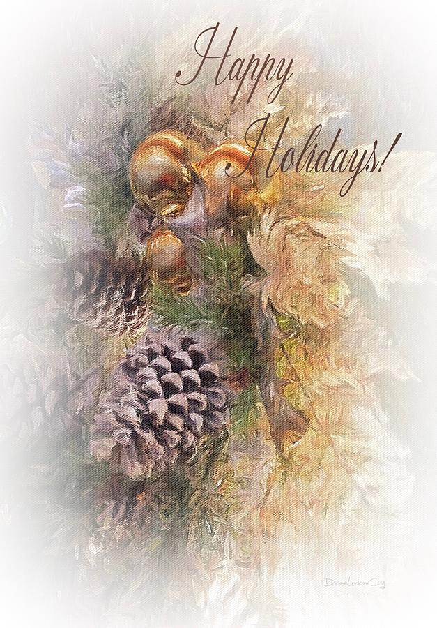 Glowing Frosted Holiday Card Photograph by Diane Lindon Coy