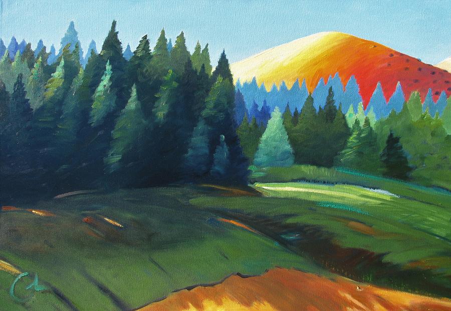 Palo Alto Painting - Glowing Hill by Gary Coleman