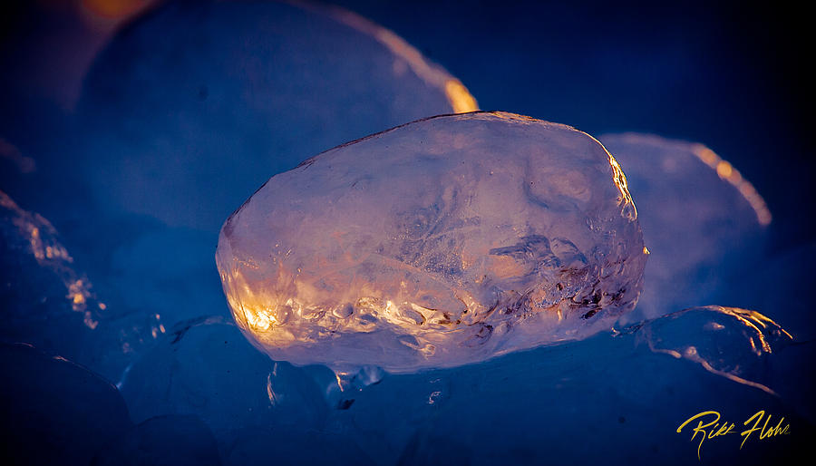 Glowing Ice Balls Photograph