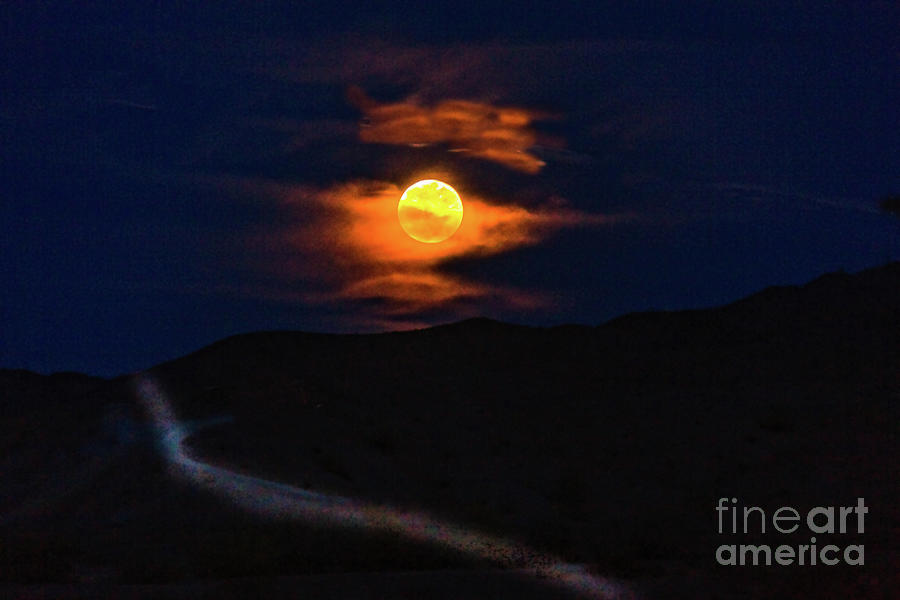 Glowing Super Moon Photograph by Robert Bales