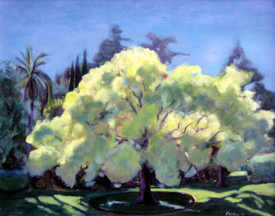 Glowing Tree Painting by Richard  Willson