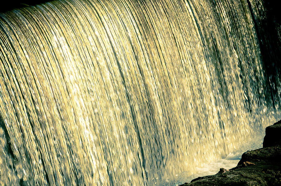 Glowing Waterfall Photograph by Anthony Doudt