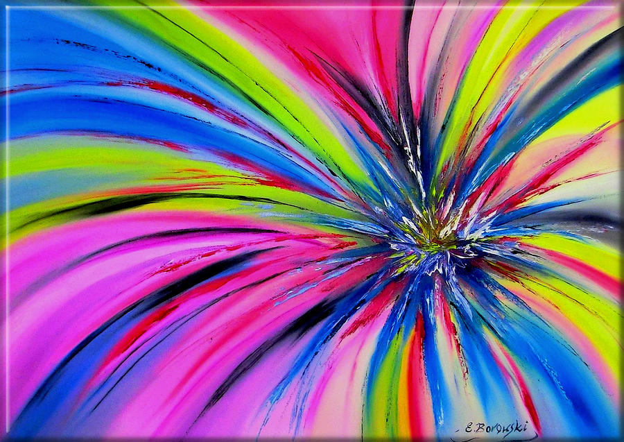 Colors Painting - Glueck by Eva Borowski