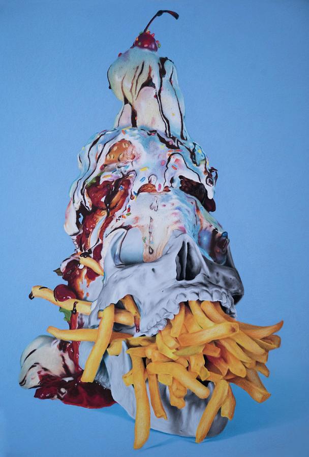 Skull Pastel - Gluttony by Brian Owens