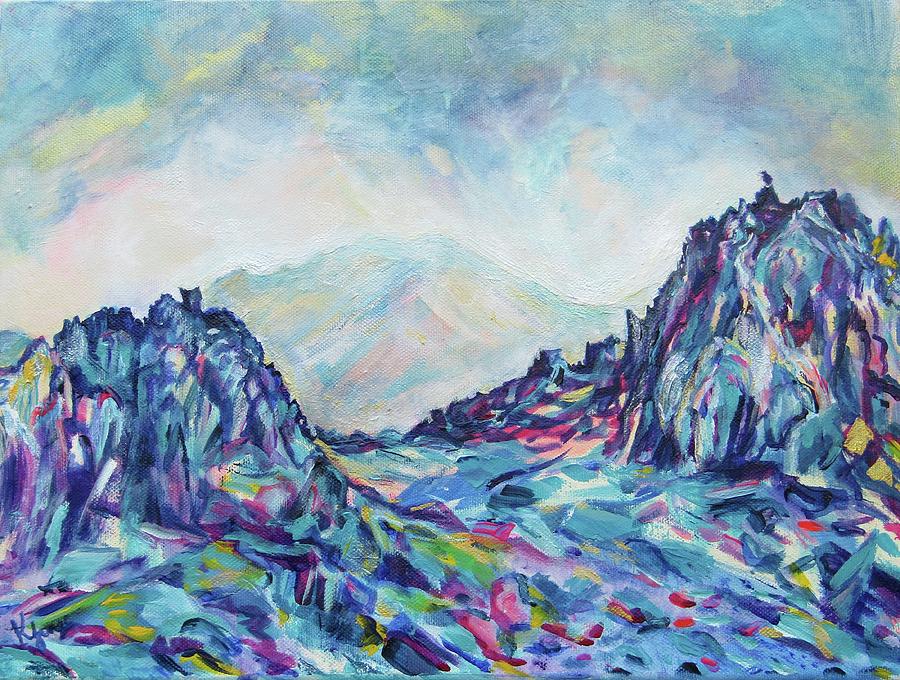 Mountain Painting - Glyder Fawr by Karin McCombe Jones