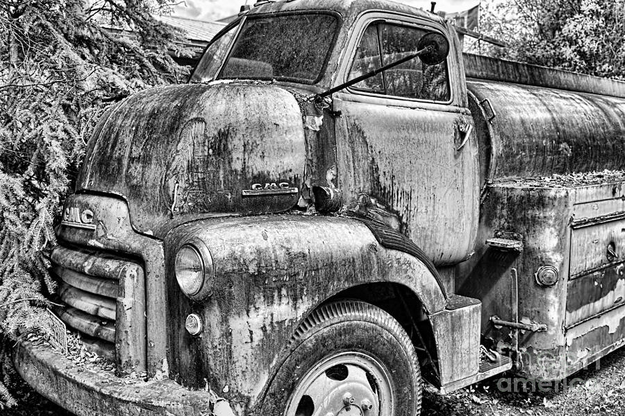 GMC Black and White Photograph by David Arment