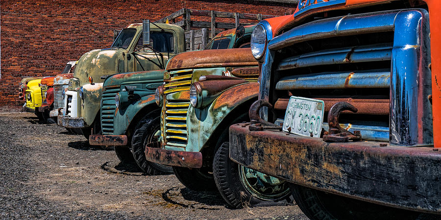 Truck Photograph - GMC Row by Thomas Hall