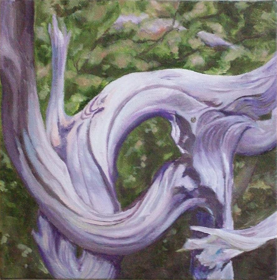 Pine Tree Painting - Gnarly Pine by Irene Corey Pine Tree Painting - Gnarly Pine by Irene Corey