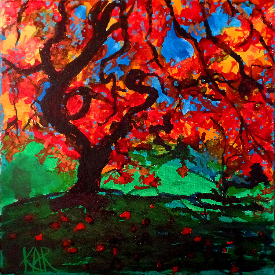 Gnarly Tree Painting by Art by Kar - Fine Art America