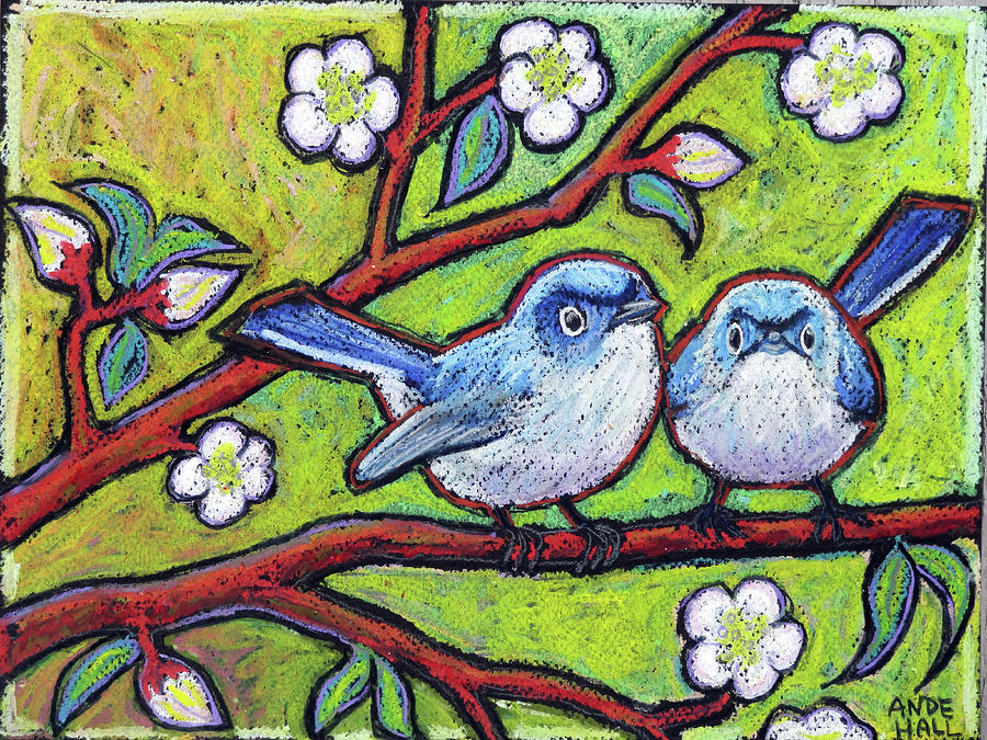 Gnatcatchers Painting by Ande Hall