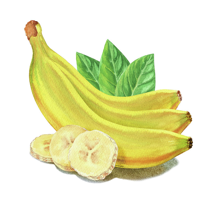 Banana Painting - Go Bananas Still Life by Irina Sztukowski