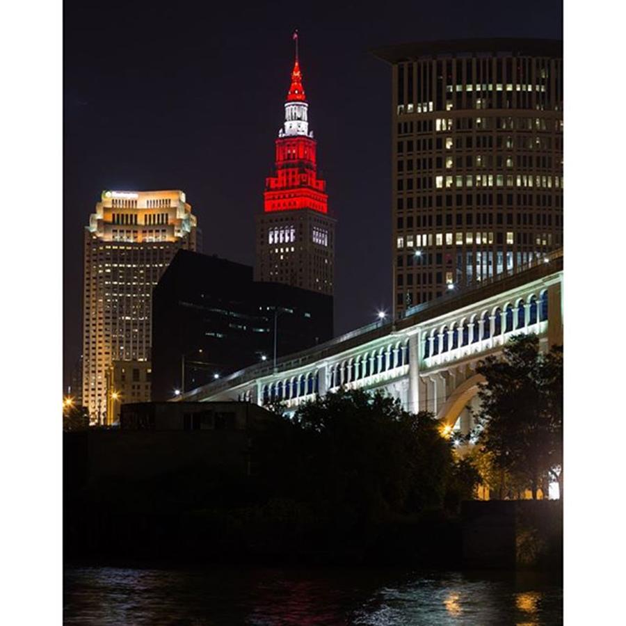 Cle Photograph - Go #buckeyes. I Bet @towerlightscle by Dale Kincaid