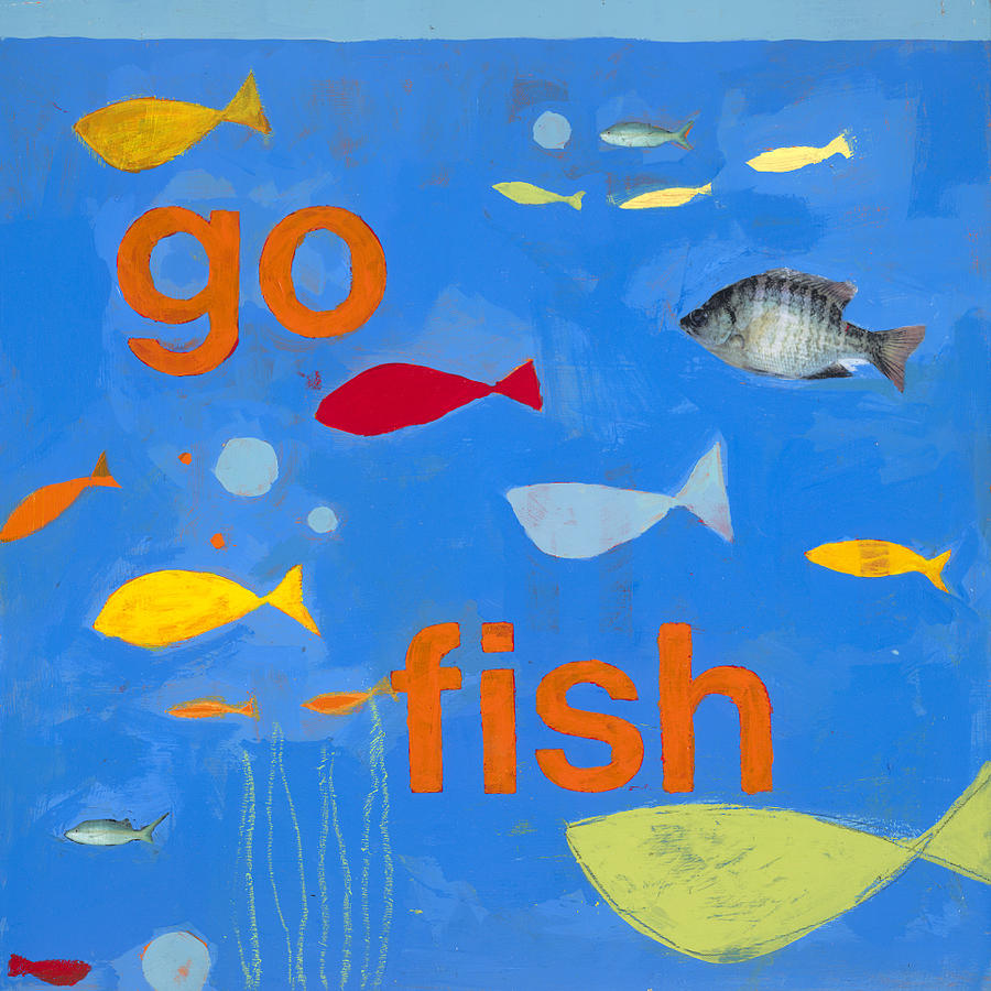 Kids Room Painting - Go Fish by Laurie Breen