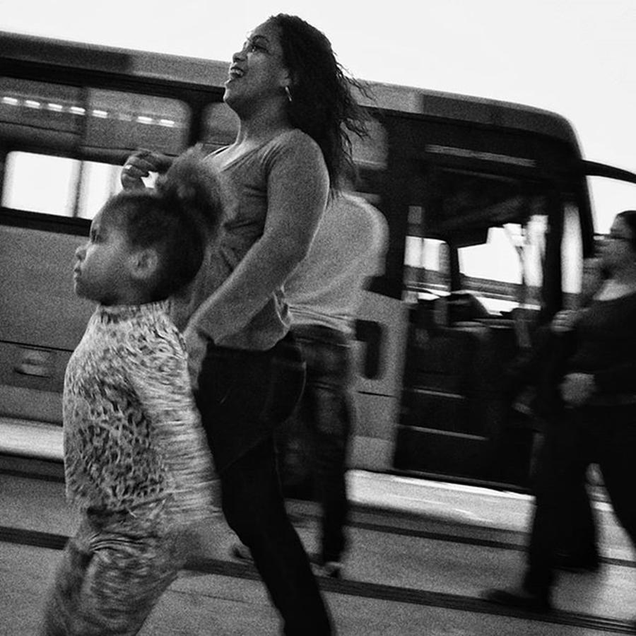 City Photograph - Go, Go!!! #woman #girl #child #mother by Rafa Rivas
