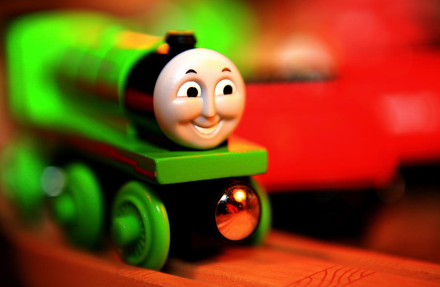 Toy Photograph - Go Green Engine by Ross Throndson