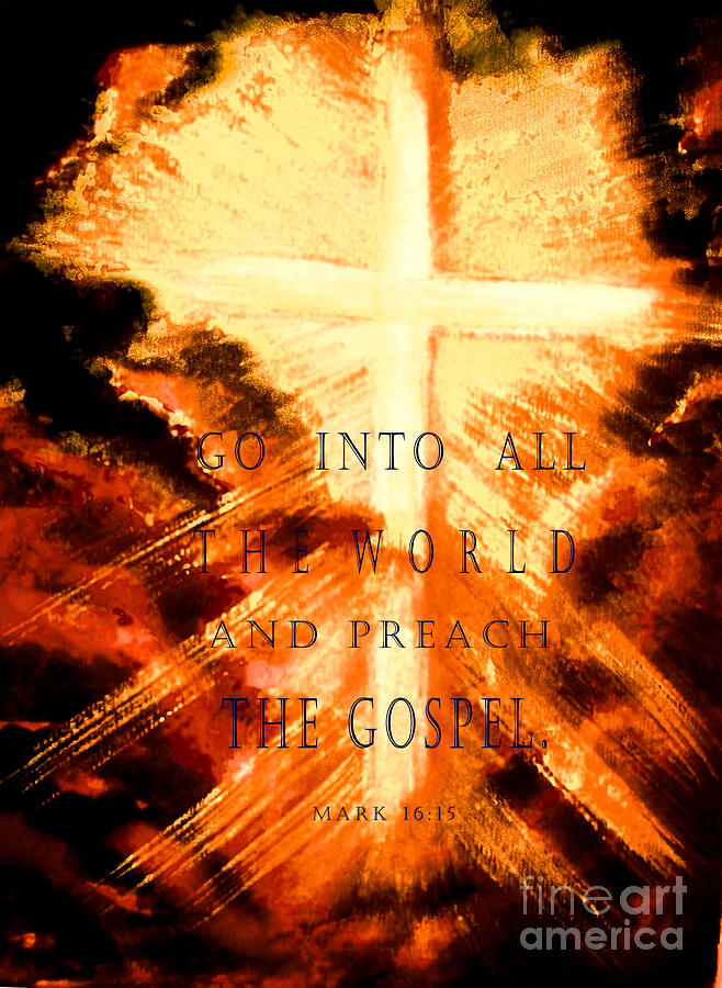 Jesus Christ Painting - Go Into All the World by Hazel Holland