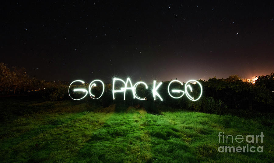 Aaron Rodgers Photograph - Go Pack Go by Jon Neidert
