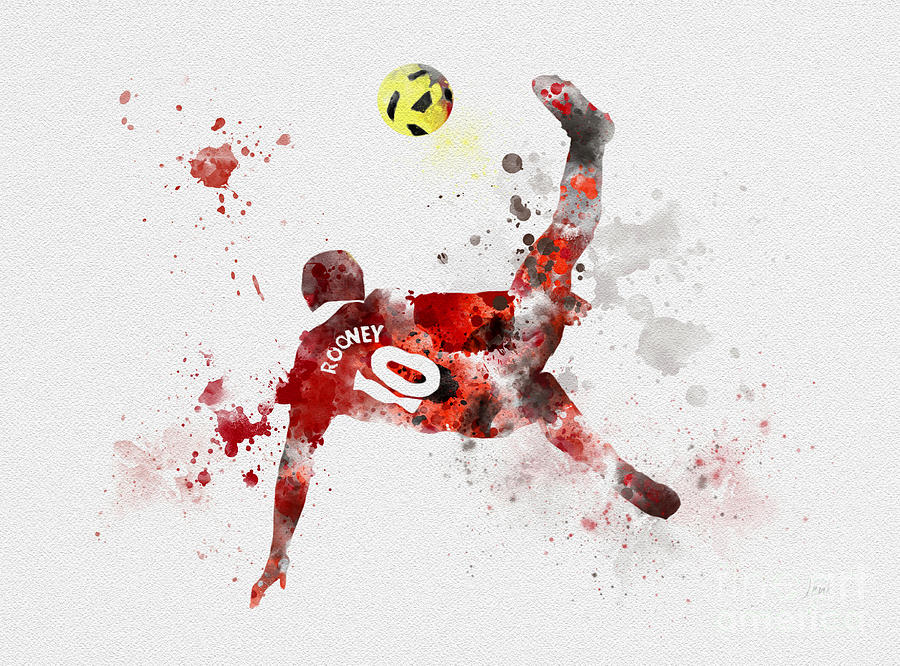 Wayne Rooney Mixed Media - Goal of the Season by My Inspiration