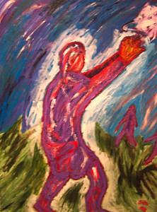 Goalllllllll Painting by Ira Stark Goalllllllll Painting by Ira Stark