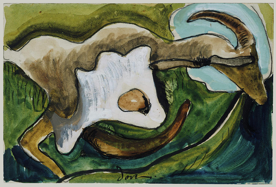 Goat Painting by Arthur Garfield Dove